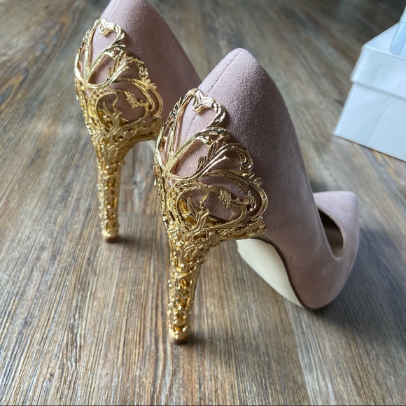 Justfab Sarina Embellished Heel Pump Size 9 - Picture 8 of 16